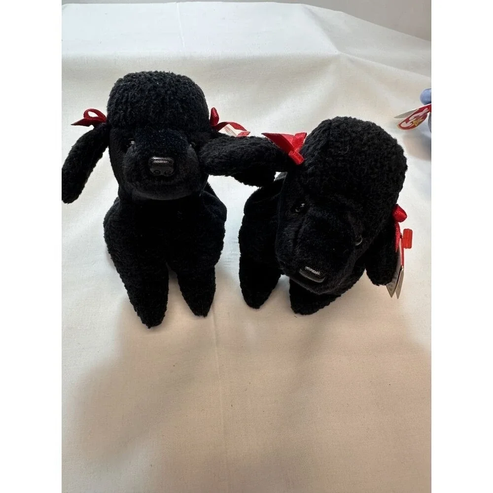 LOT OF‎ 6 assorted Ty Beanie Babies- all original 1990's plush animals w/Tags